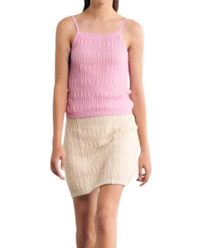 Sita Murt Textured Knitted Tank Top In Pink In Multi