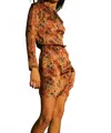 Sita Murt Warm Print Dress In Brown In Brown
