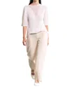 Sita Murt Wide Leg Linen Pant In Ecru In White