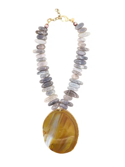 Sita Nevado Women's Astro Necklace - Grey In Gray