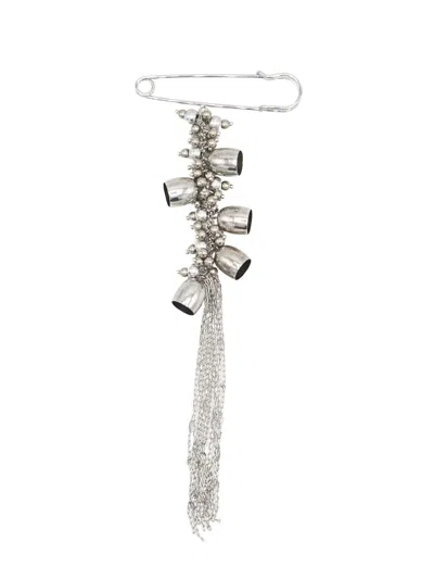 Sita Nevado Women's Bells Brooch - Silver