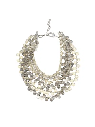 Sita Nevado Women's Bisu Necklace - Grey And Champagne In Gray