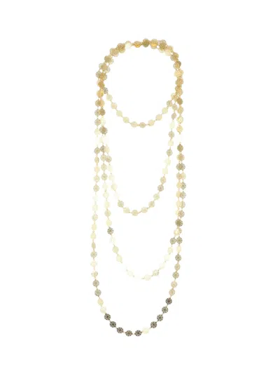 Sita Nevado Women's Black Beans Necklace Ii - Gold