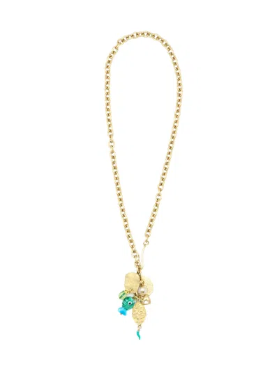 Sita Nevado Women's Blue Anemona Necklace - Turquoise
