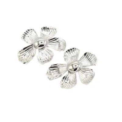 Sita Nevado Women's Blumen Earrings Ii - Silver