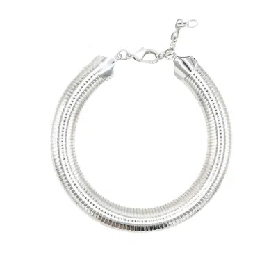 Sita Nevado Women's Boa Necklace - Silver