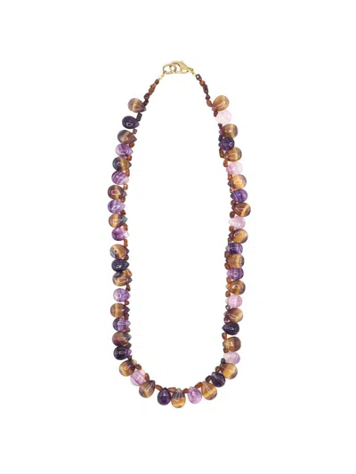 Sita Nevado Women's Brown / Purple Minnie Necklace In Multi