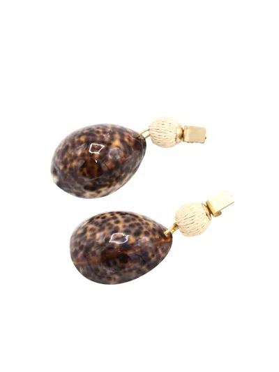 Sita Nevado Women's Brown Tortu Earrings