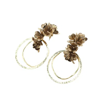 Sita Nevado Women's Buganvilla Earrings - Antique Gold