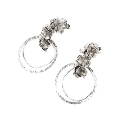 Sita Nevado Women's Buganvilla Earrings - Antique Silver