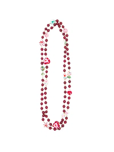 Sita Nevado Women's Candy Necklace - Dark Red