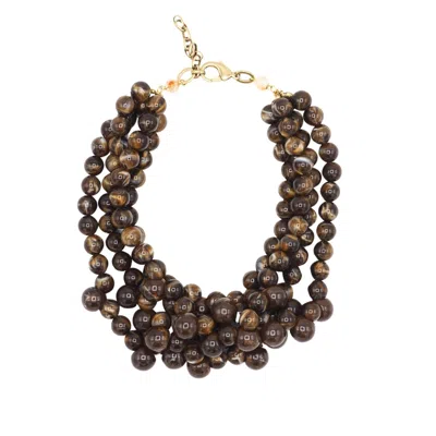 Sita Nevado Women's Cascabeles Necklace - Brown