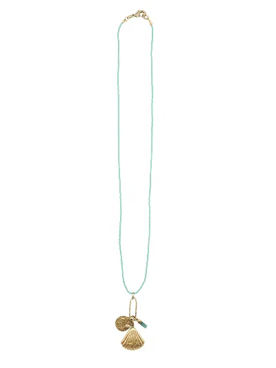Sita Nevado Women's Clam Necklace - Green