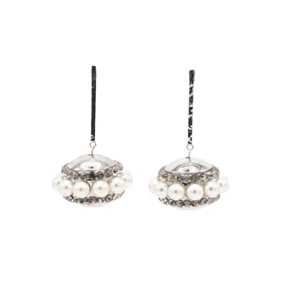 Sita Nevado Women's Dos Ovnis Earrings - Silver