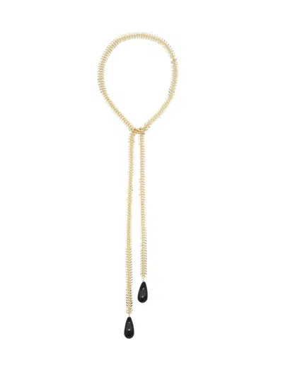 Sita Nevado Women's Gold / Black Espiga Necklace - Black In Multi