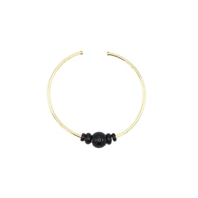 Sita Nevado Women's Gold / Black Hebes Necklace - Black