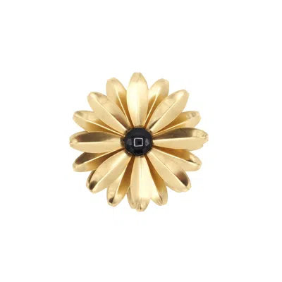 Sita Nevado Women's Gold / Black Marga Brooch - Black In Multi