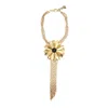 Sita Nevado Women's Gold / Black Margarita Necklace - Black In Multi