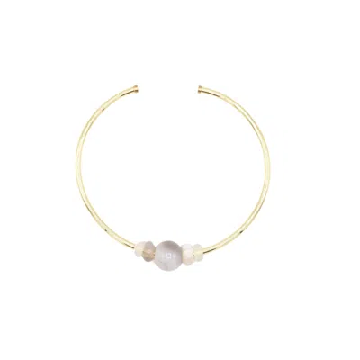 Sita Nevado Women's Gold / Grey Hebes Necklace - Grey
