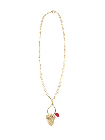 Sita Nevado Women's Gold / Red Nusi Necklace - Red