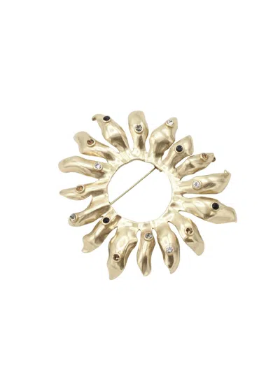 Sita Nevado Women's Gold Sol Brooch