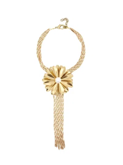 Sita Nevado Women's Gold / White Margarita Necklace - White In Multi