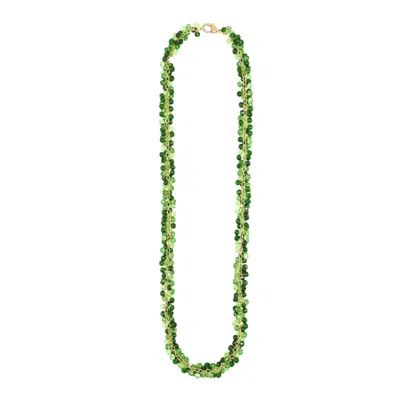 Sita Nevado Women's Long Grosella Necklace - Green