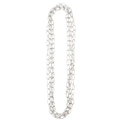 Sita Nevado Women's Long Long Necklace - Silver