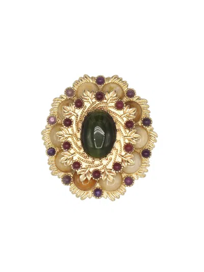 Sita Nevado Women's Mildred Brooch - Green