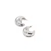 Sita Nevado Women's Moon Earrings - Silver In Silver
