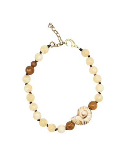 Sita Nevado Women's Nautilus Necklace - Brown