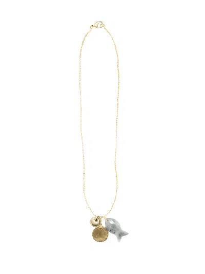 Sita Nevado Women's Pescadito Necklace - Grey In Gray