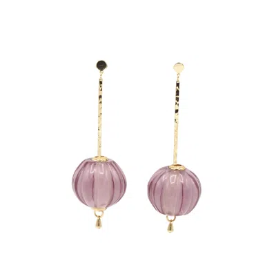 Sita Nevado Women's Pink / Purple Baldufa Earrings - Purple