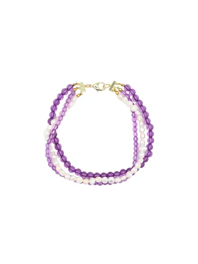 Sita Nevado Women's Pink / Purple Clot Necklace - Purple