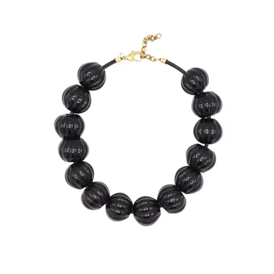 Sita Nevado Women's Pompa Necklace - Black