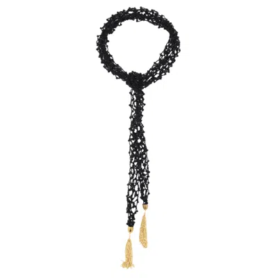 Sita Nevado Women's Ragnatela Necklace Ii - Black