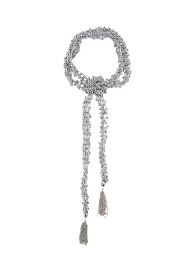 Sita Nevado Women's Ragnatela Necklace Ii - Grey