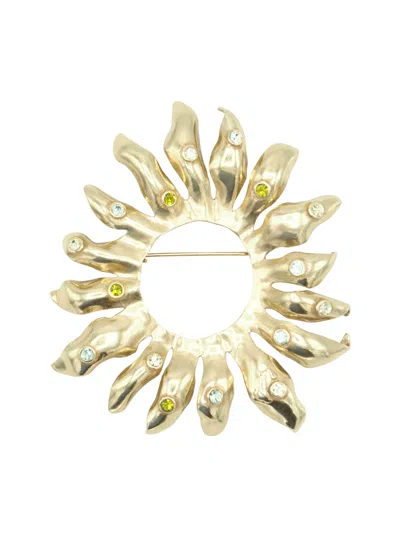 Sita Nevado Women's Sol Brooch - Green