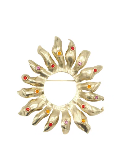 Sita Nevado Women's Sol Brooch - Pink