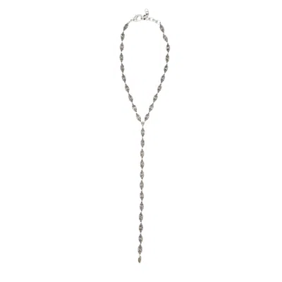 Sita Nevado Women's Tie Of Drops Necklace - Silver