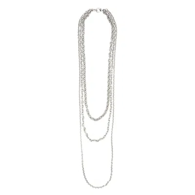 Sita Nevado Women's Trois Necklace - Silver