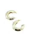 Sita Nevado Women's Una C Earrings - Gold In Gold