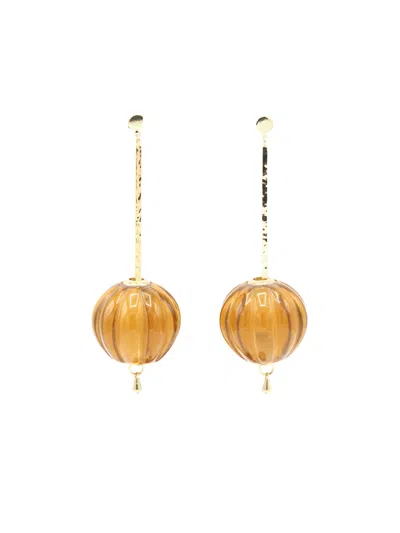 Sita Nevado Women's Yellow / Orange Baldufa Earrings - Yellow