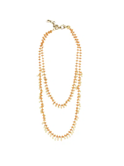 Sita Nevado Women's Yellow / Orange Guirnalda Necklace - Orange