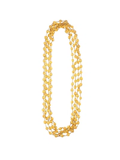 Sita Nevado Women's Yellow / Orange Hansel Y Gretel Necklace - Gold