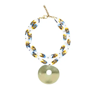 Sita Nevado Women's Yellow / Orange Le Funk Necklace - Yellow
