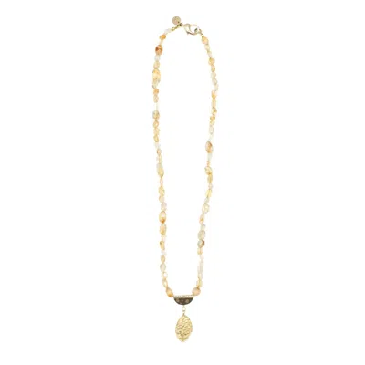 Sita Nevado Women's Yellow / Orange Petitona Necklace - Yellow