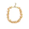 Sita Nevado Women's Yellow / Orange Short Grosella Necklace - Pink And Yellow