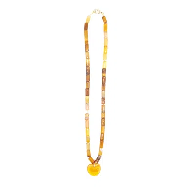 Sita Nevado Women's Yellow / Orange Venus Necklace - Yellow