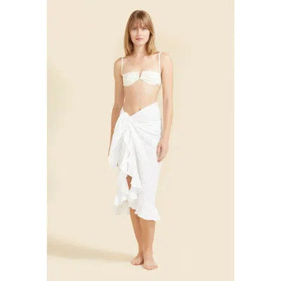 Sitano Siena Sarong In White